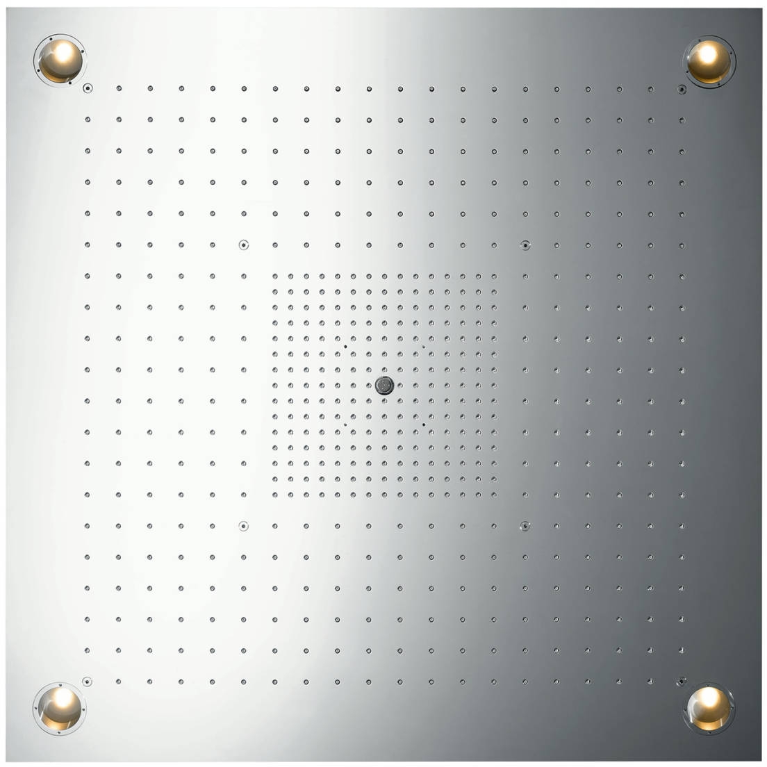 Axor Starck Shower Collection ducha con efecto lluvia 97x97 cm cuadrada acero 10623800