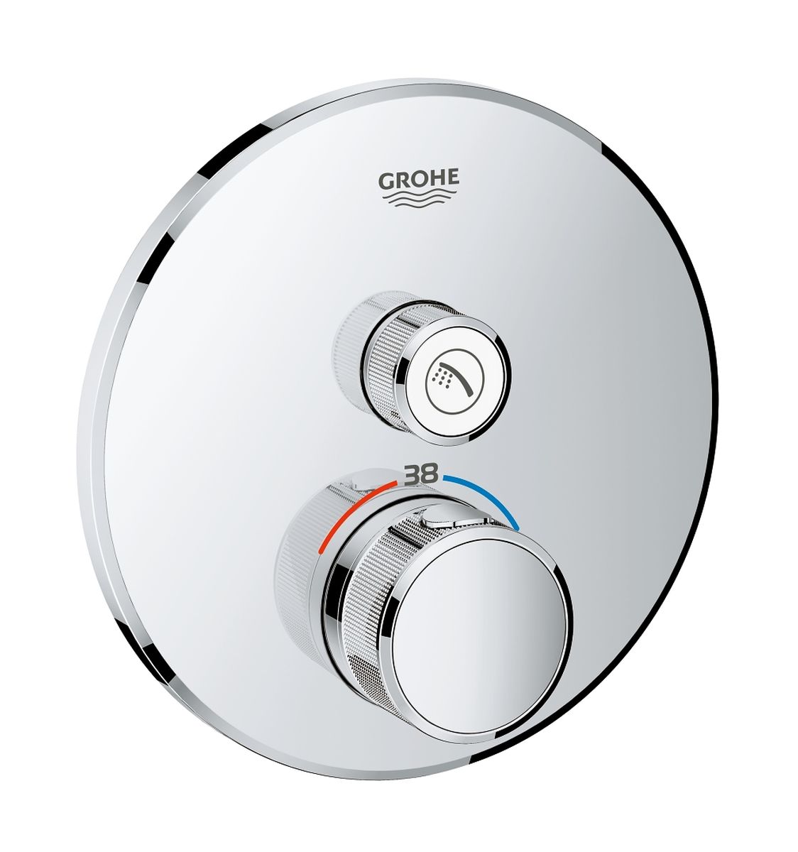 Grohe Grohtherm SmartControl grifo para ducha empotrado con termostato StarLight Chrome 29118000