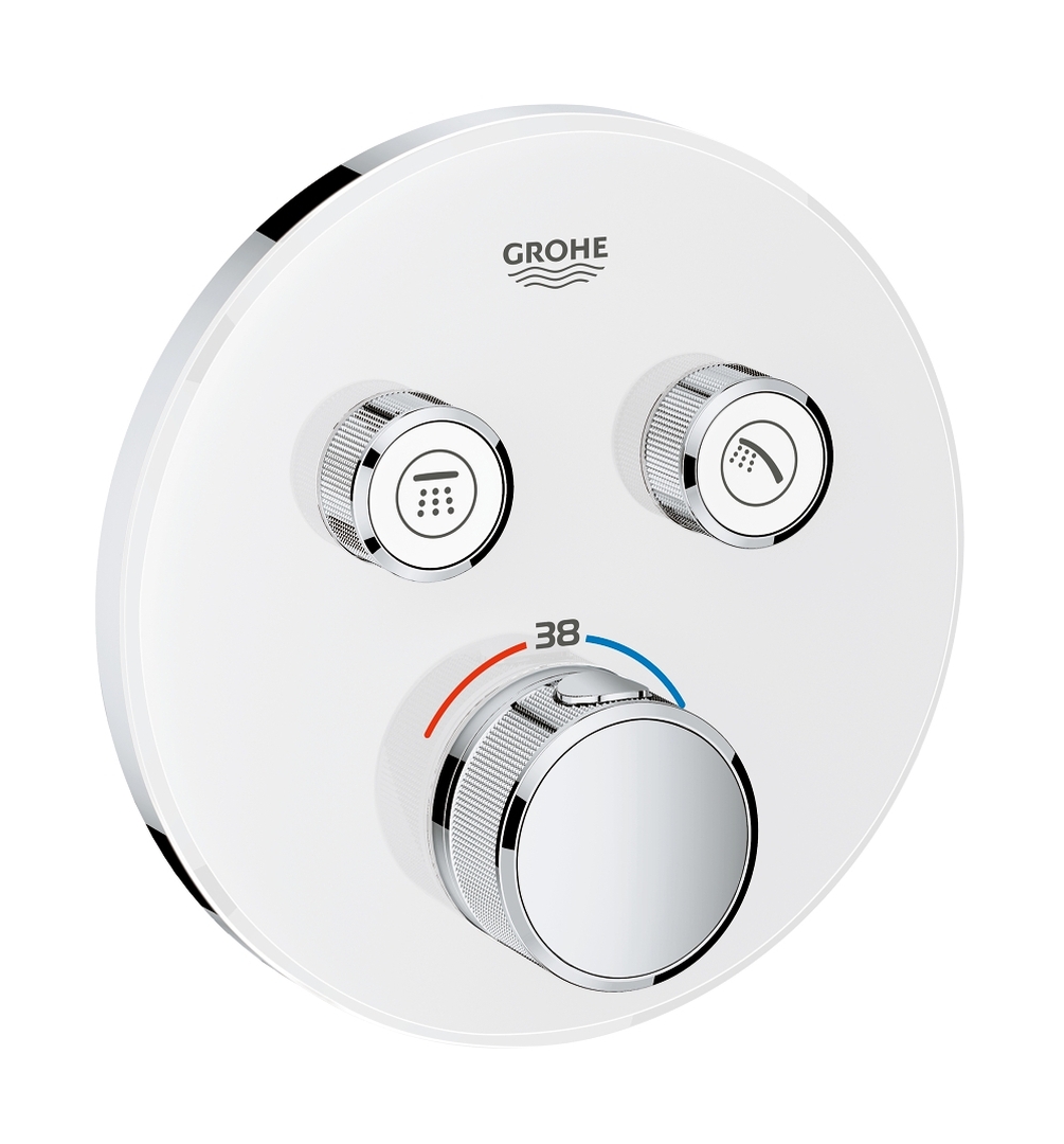 Grohe Grohtherm SmartControl grifo de bañera y ducha empotrado con termostato StarLight Chrome 29151LS0