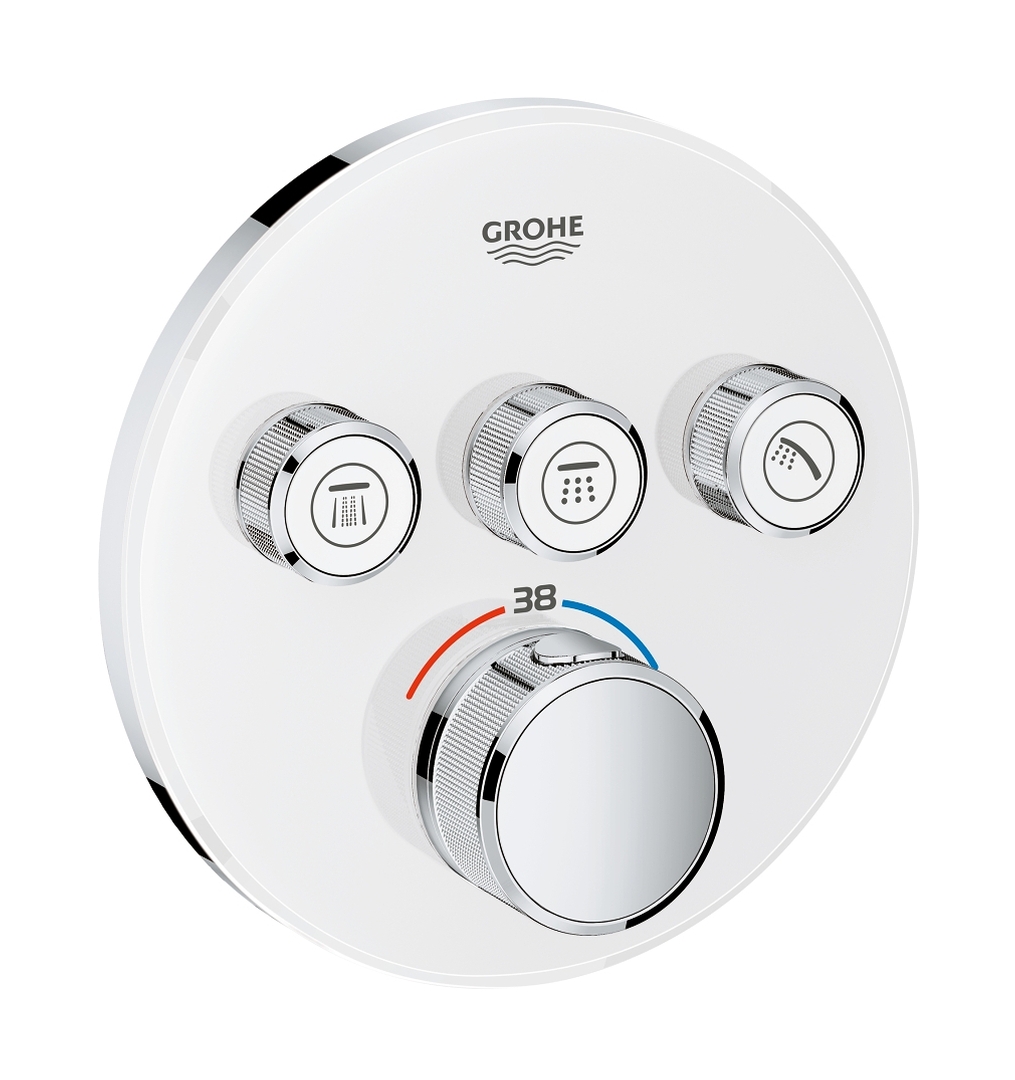 Grohe Grohtherm SmartControl grifo de bañera y ducha empotrado con termostato blanco 29904LS0