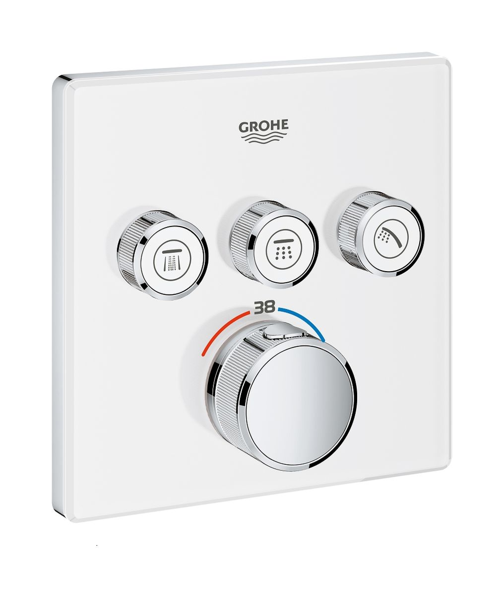 Grohe Grohtherm SmartControl grifo de bañera y ducha empotrado con termostato blanco 29157LS0