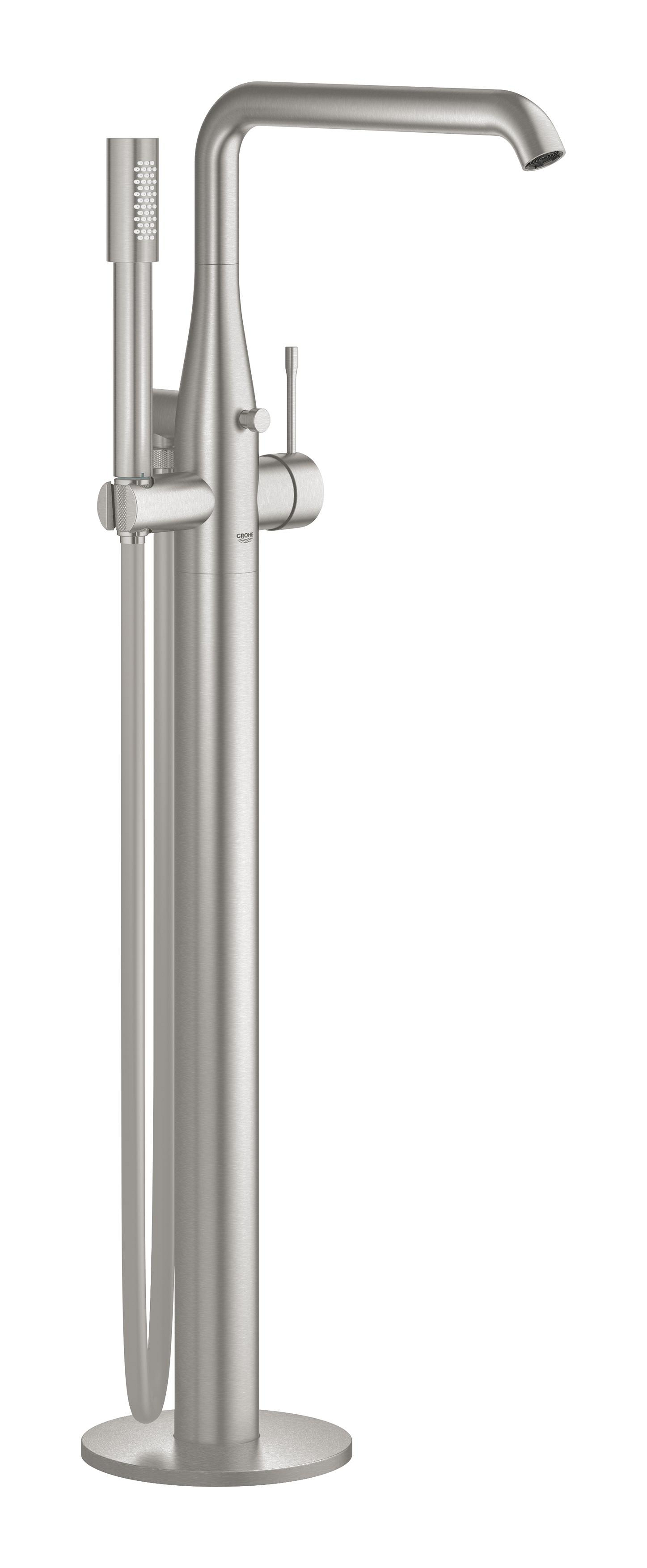 Grohe Essence grifo de bañera y ducha en suelo SuperSteel 23491DC1