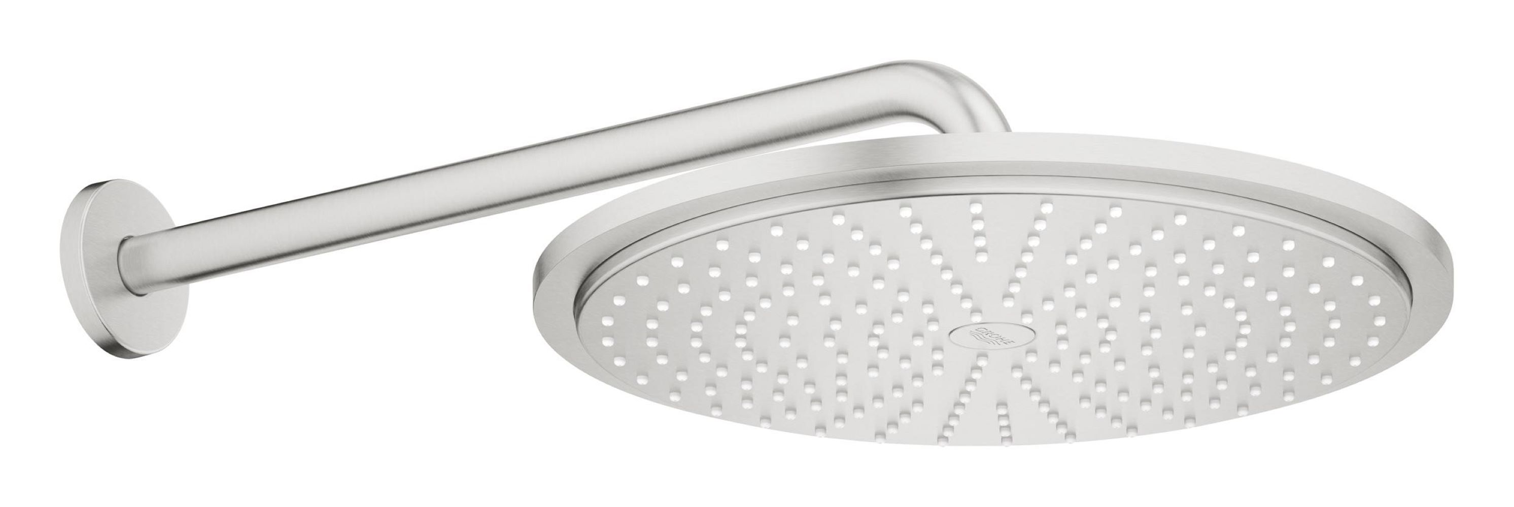 Grohe Rainshower ducha con efecto lluvia 31x31 cm circular SuperSteel 26066DC0