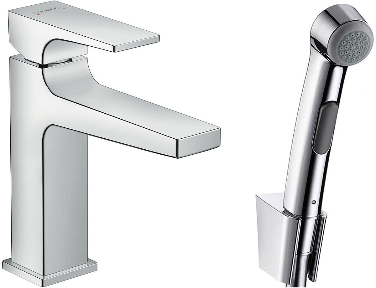Hansgrohe Metropol grifo de lavabo con rociador tipo bidé de pie cromo 32522000