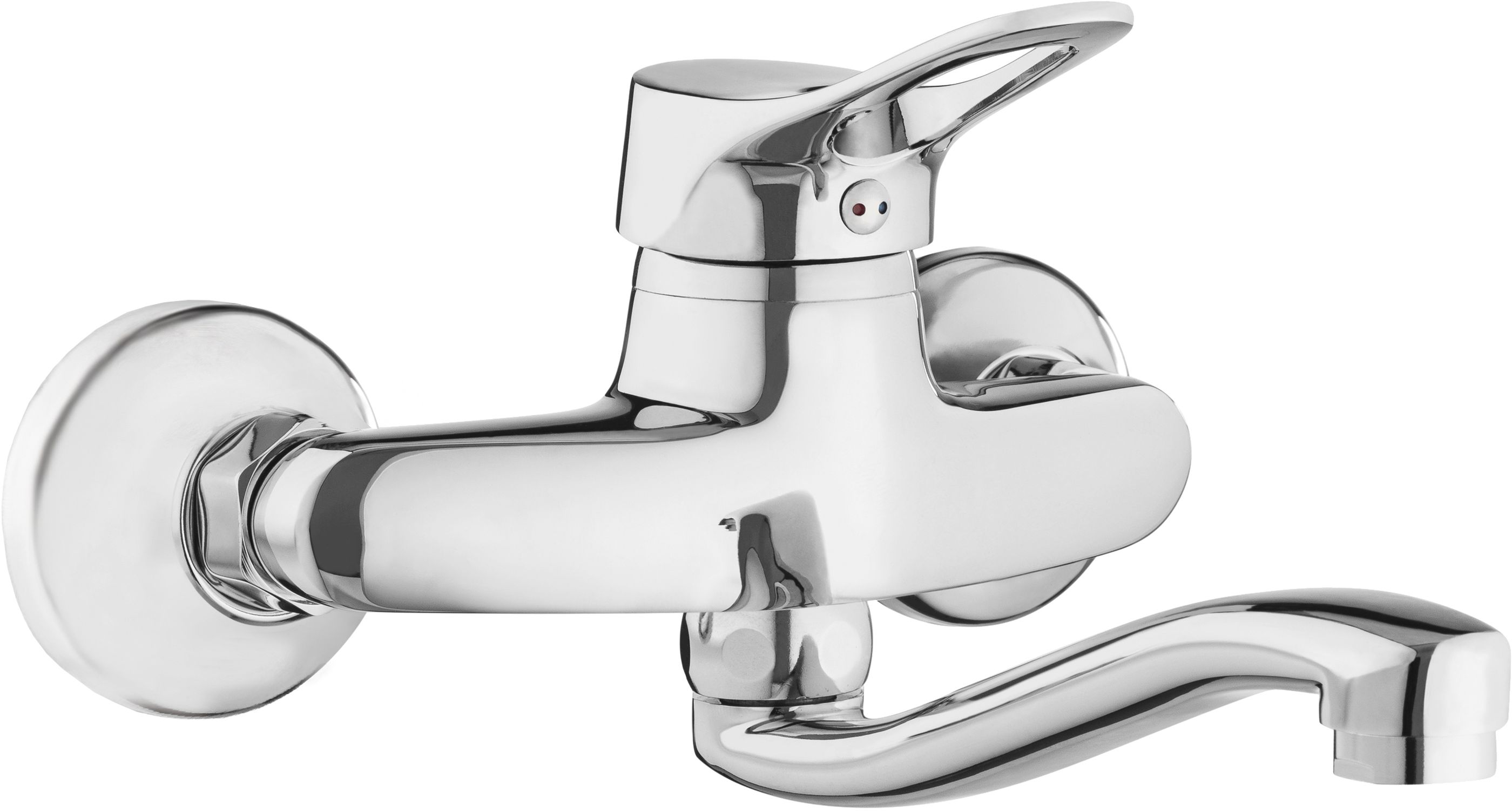 Deante Neo Vero grifo para lavabo a pared cromo BOW_050M