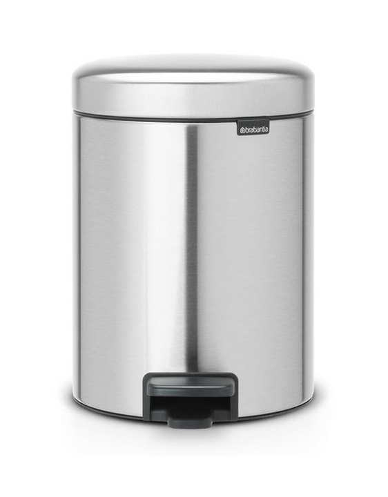 Brabantia NewIcon papelera 5 l acero-negro 112102