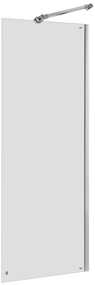 Roca Capital mampara de ducha 70 cm cromo brillante/vidrio transparente AM4407012M