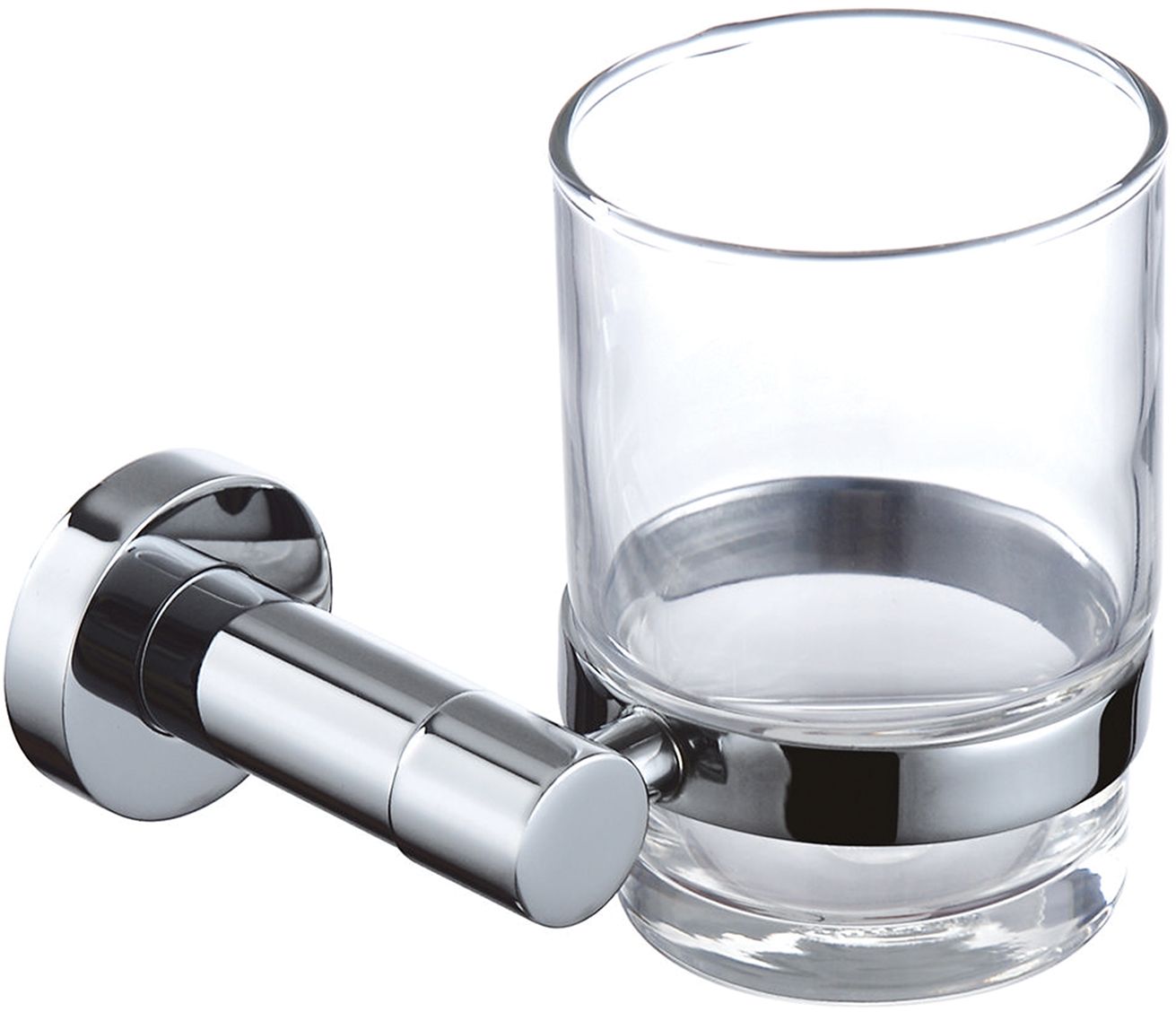 Omnires Modern Project recipiente para cepillos de dientes transparente-cromo MP60320CR