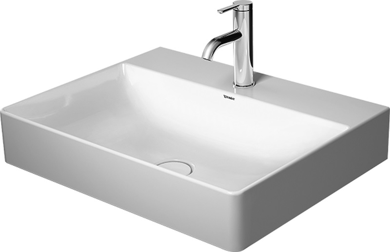 Duravit DuraSquare lavabo 60x47 cm rectangular para mueble blanco 23536000411