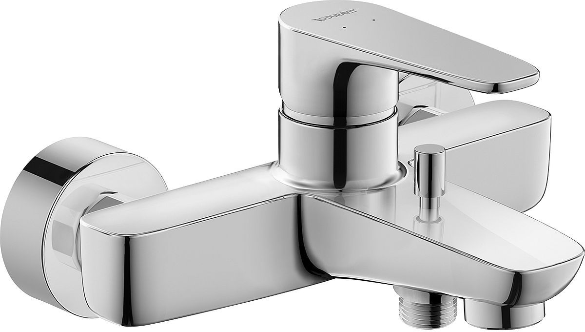 Duravit B.1 grifo de bañera y ducha a pared cromo B15230000010