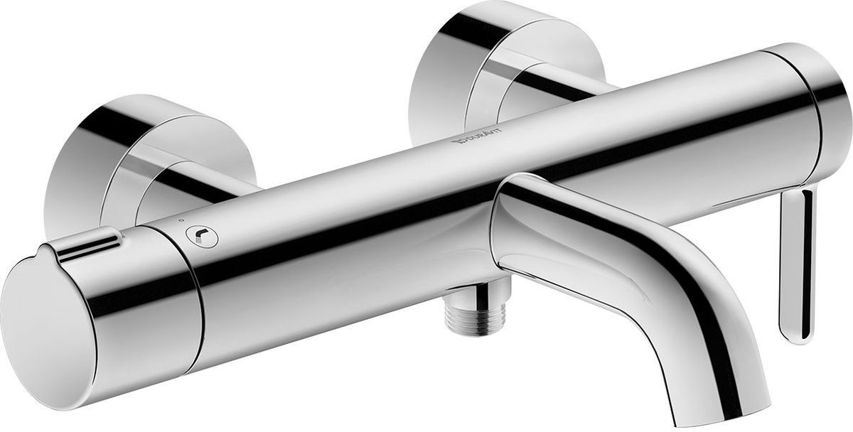 Duravit C.1 grifo de bañera y ducha a pared cromo C15230000010