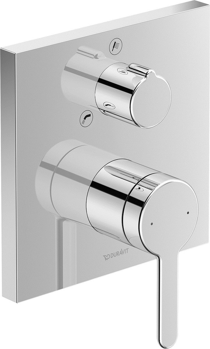 Duravit C.1 grifo de bañera y ducha empotrado cromo C15210017010