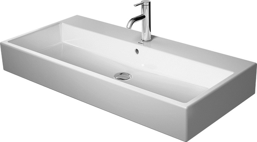 Duravit Vero Air lavabo 100x47 cm rectangular clásico-para mueble blanco 2350100071