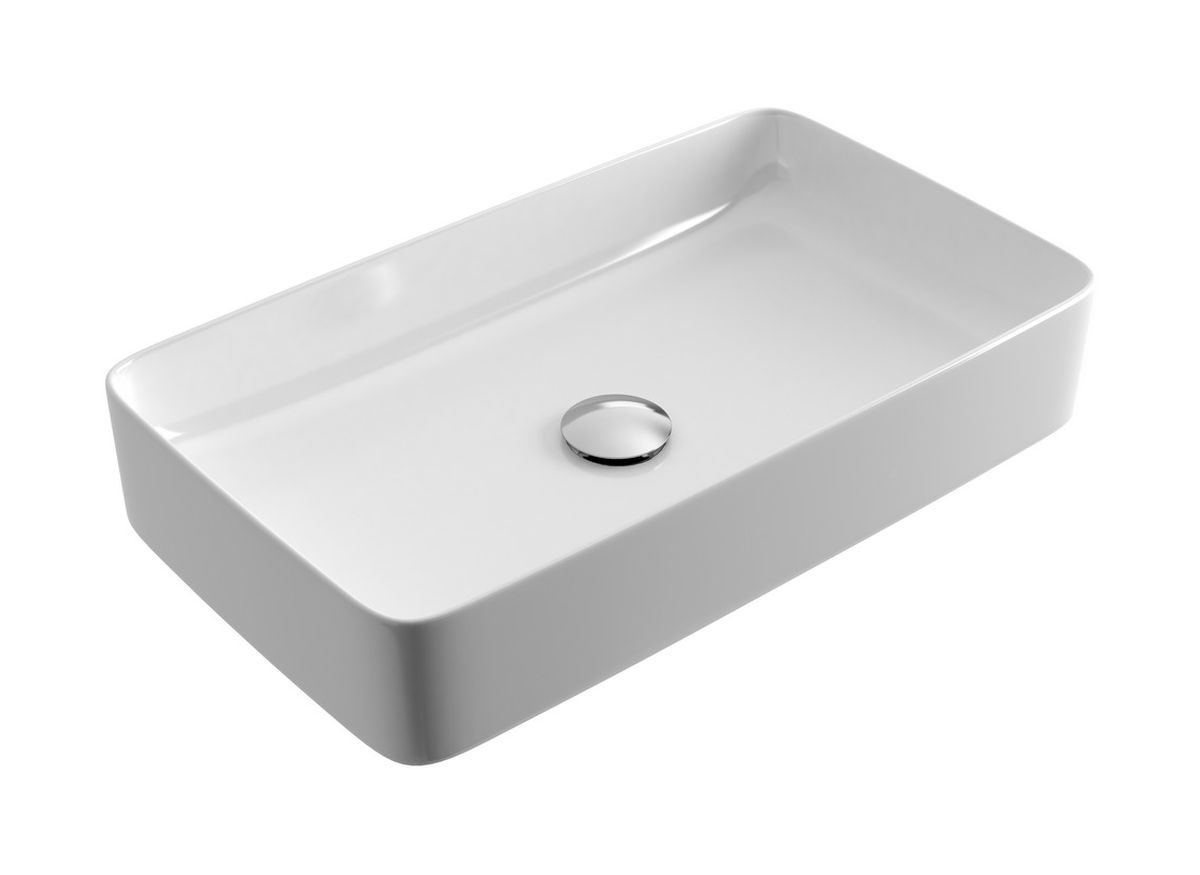 Actima Cori lavabo 61x34.5 cm rectangular sobre encimera blanco CEAC.3301.610.WH