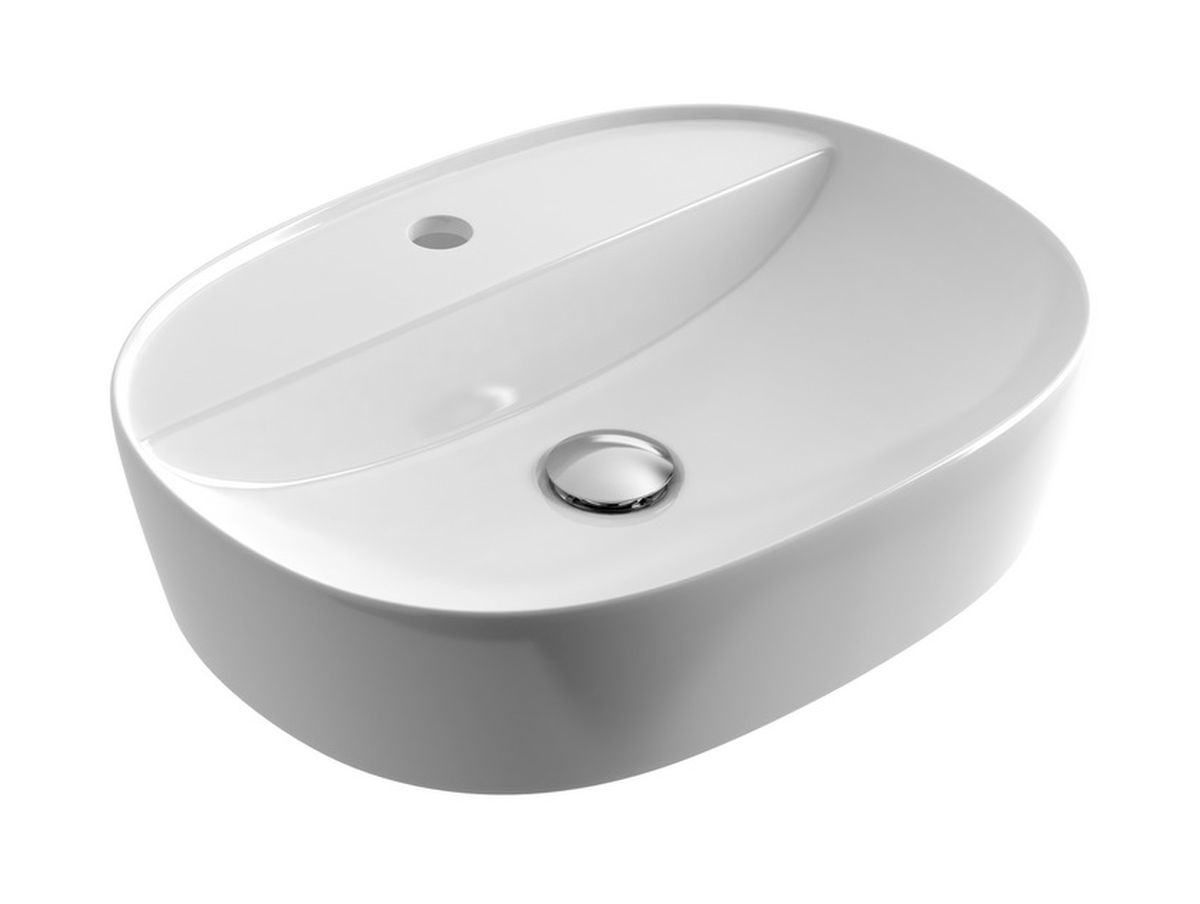 Actima Ronity lavabo 50x38 cm rectangular sobre encimera blanco CEAC.2901.500.WH