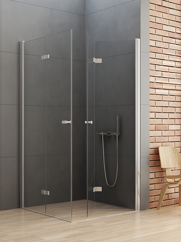 New Trendy New Soleo cabina de ducha 100x70 cm rectangular cromo brillo/vidrio transparente D-0150A/D-0151A