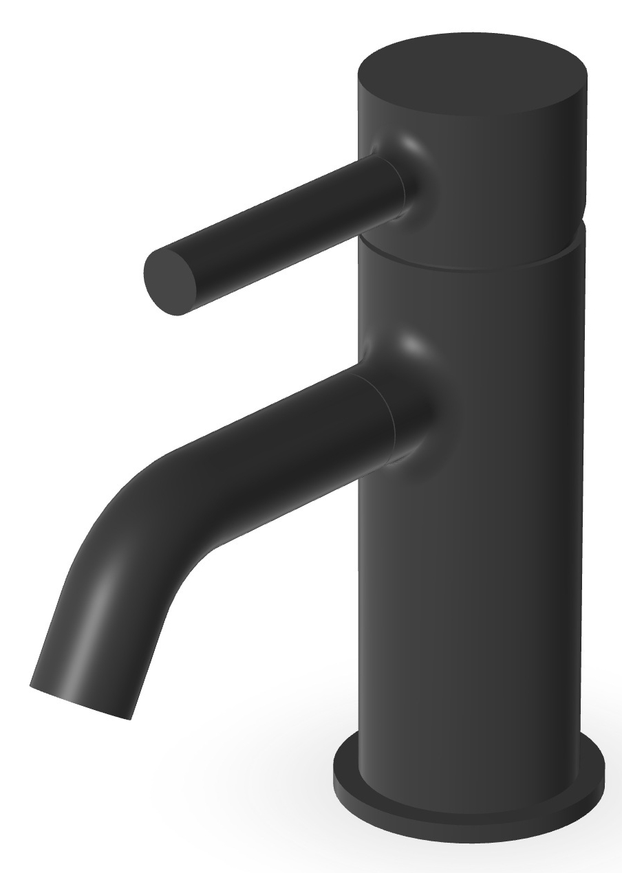 Zucchetti Pan grifo para lavabo de pie negro ZP6242.N6