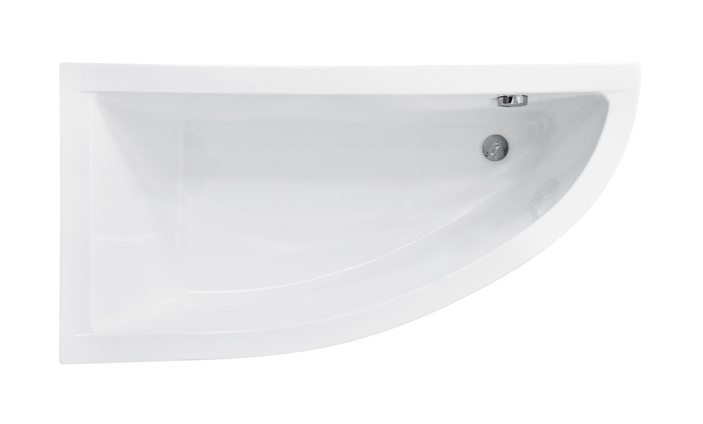Besco Praktika bañera de esquina 149.5x70 cm izquierda blanco #WAP-150-NL