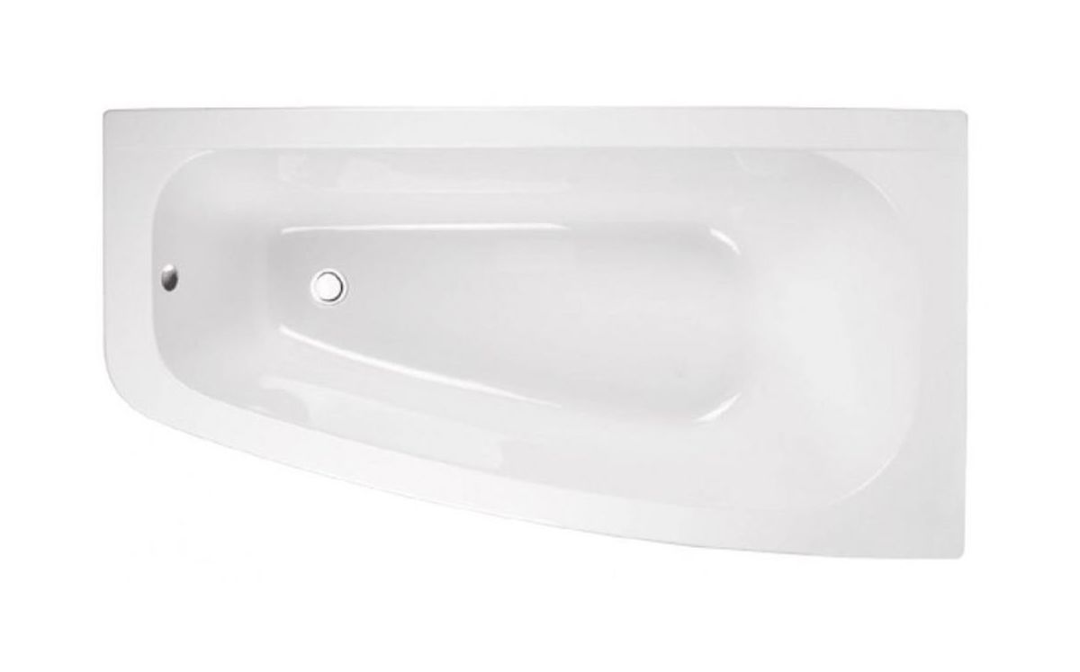 Besco Luna bañera de esquina 150x80 cm derecha blanco #WAL-150-NP