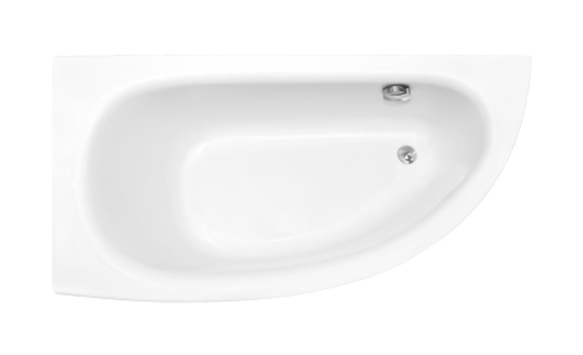 Besco Milena bañera de esquina 150x70 cm izquierda blanco #WAM-150-NL$