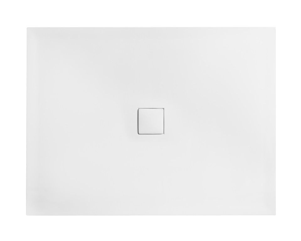 Besco Nox Ultraslim plato de ducha rectangular 100x80 cm blanco BMN100-80-BB