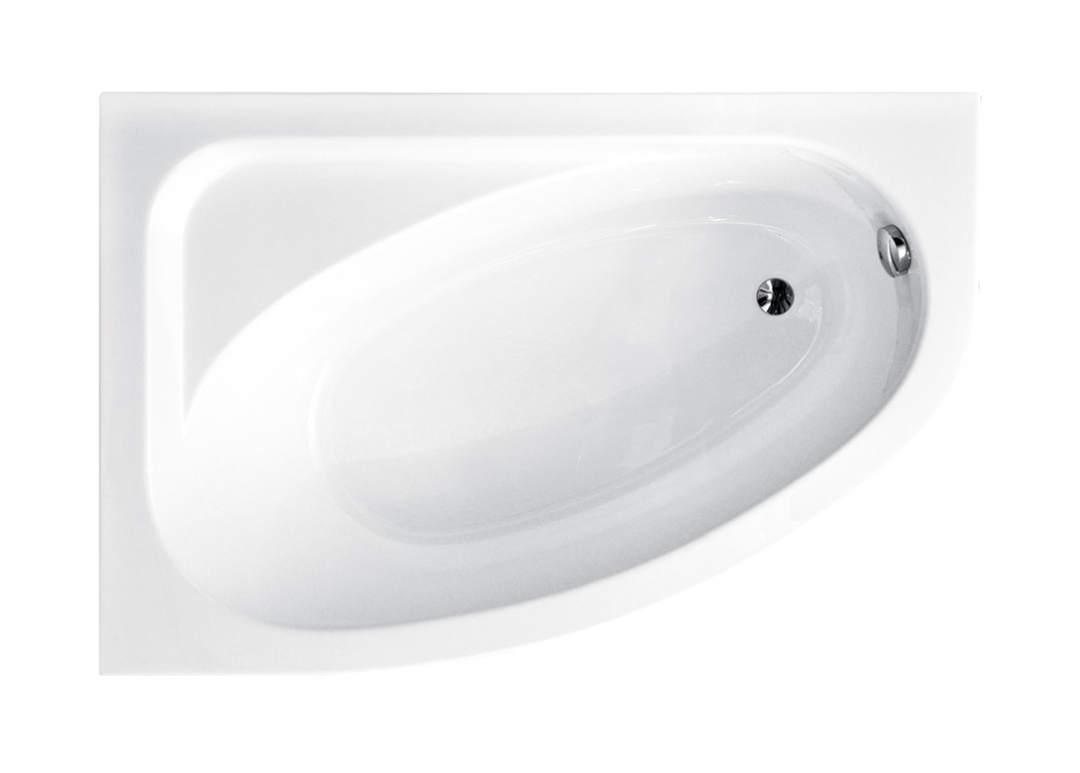 Besco Cornea bañera de esquina 149.5x99.5 cm izquierda blanco #WAC-150-NL