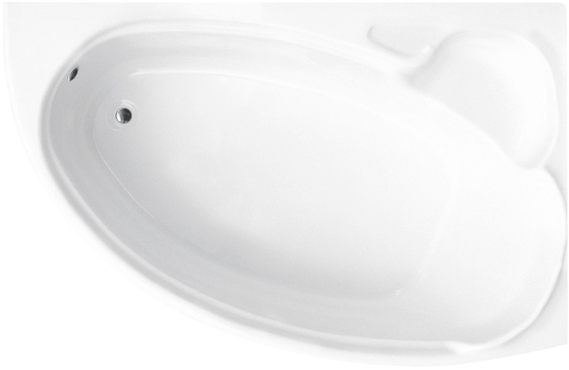 Besco Finezja Nova bañera de esquina 139.5x95 cm derecha blanco #WAF-140-NP