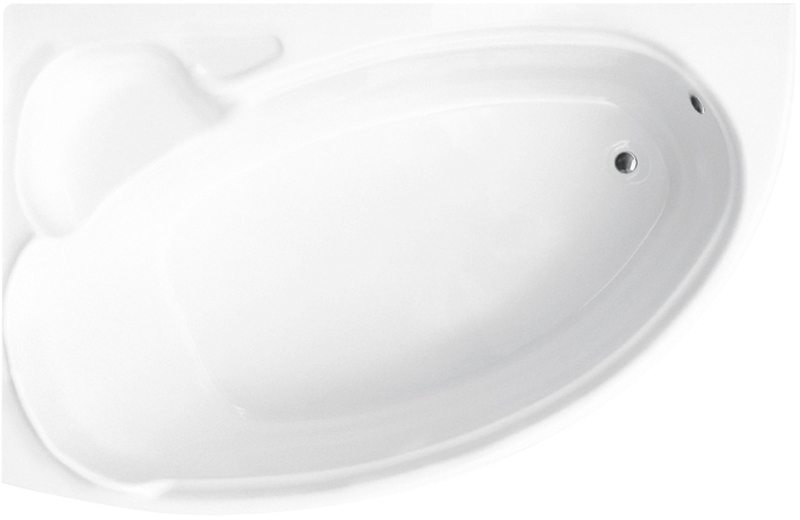 Besco Finezja Nova bañera de esquina 170x110.5 cm izquierda blanco #WAF-170-NL