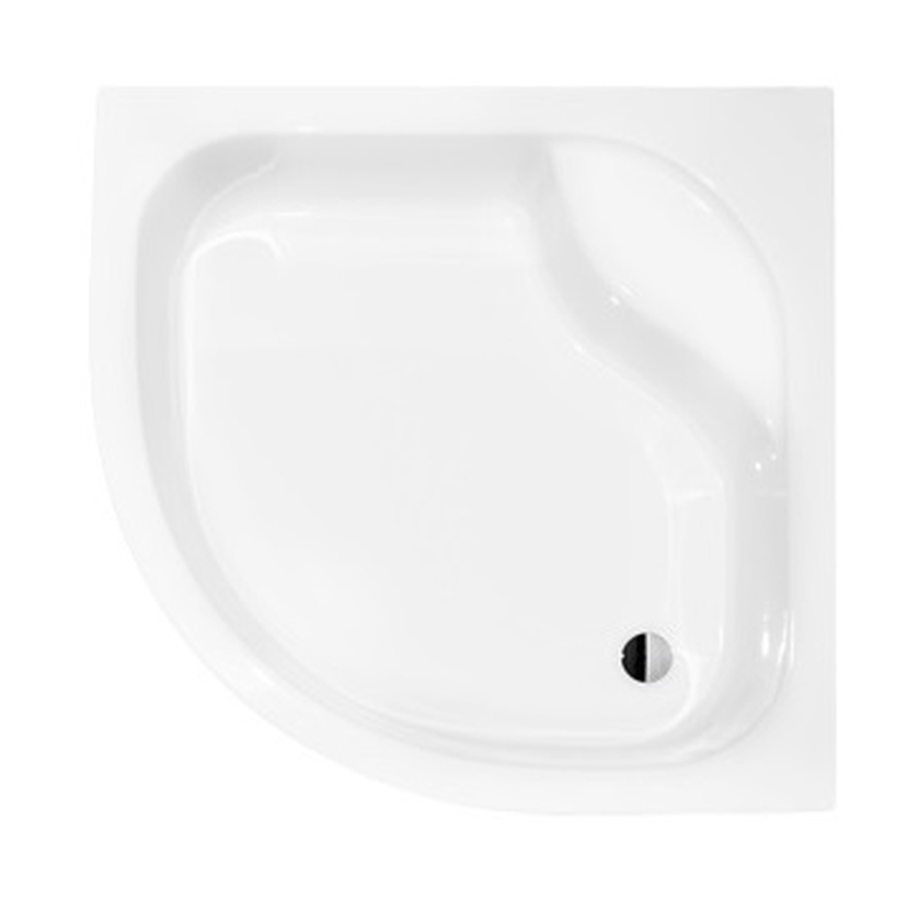 Besco Diper plato de ducha semicircular 90x90 cm blanco #BAD-90-NK