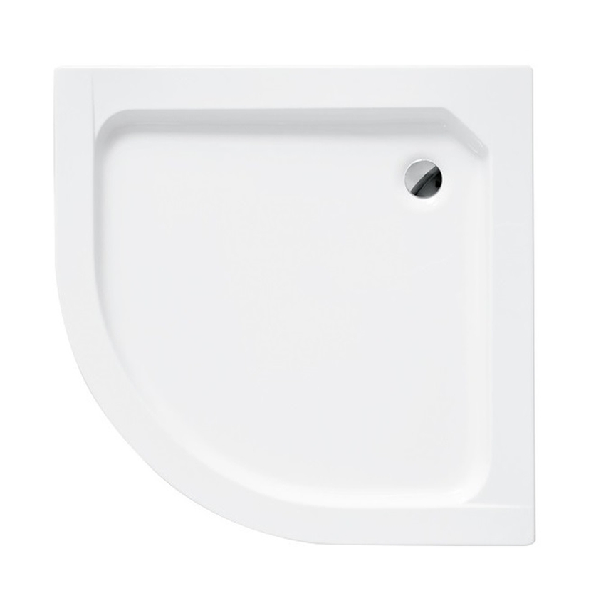 Besco Alex plato de ducha semicircular 80x80 cm blanco #BAA-80