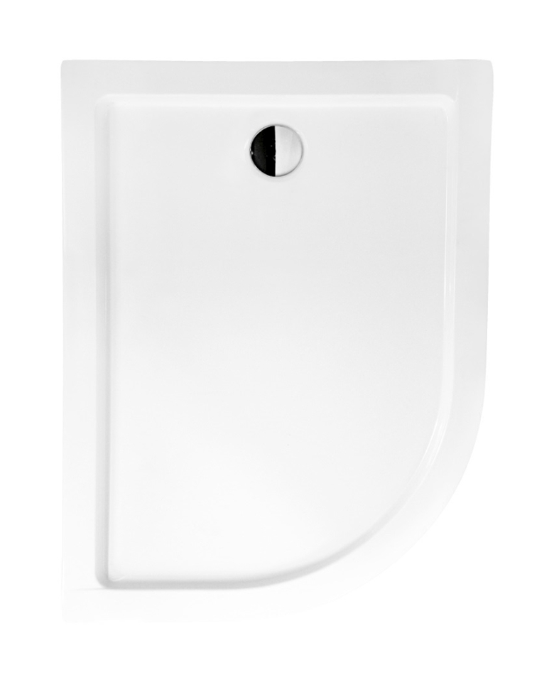 Besco Saturn plato de ducha semicircular 120x90 cm blanco #BAS-120-NP