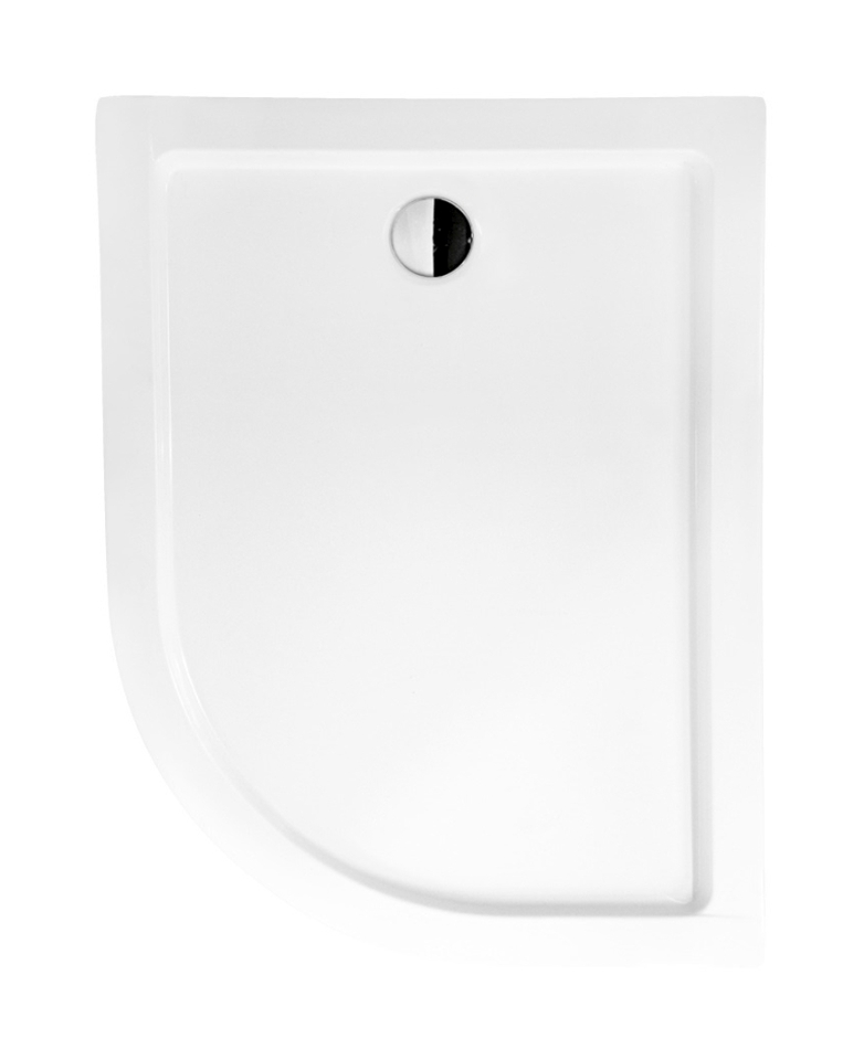 Besco Saturn plato de ducha semicircular 120x90 cm blanco #BAS-120-NL