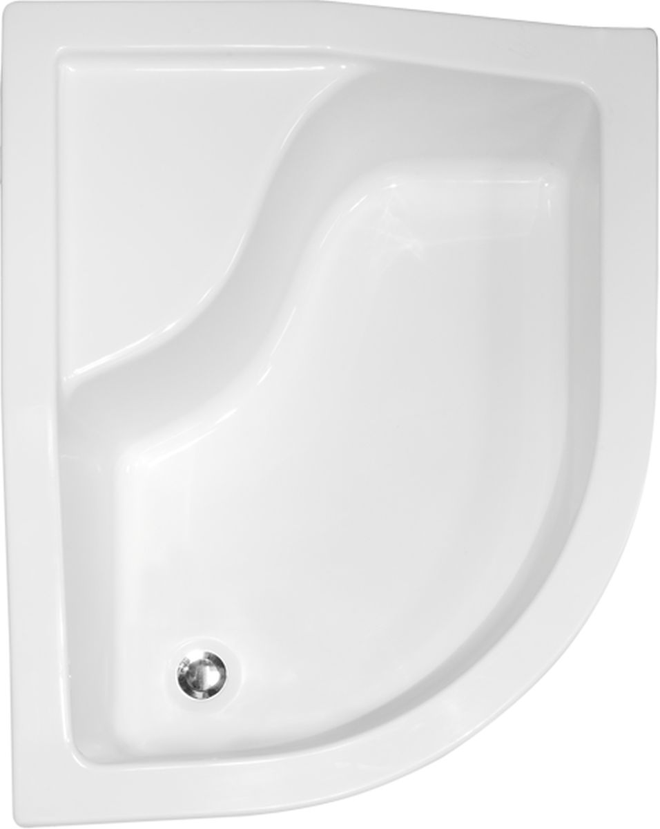 Besco Maxi plato de ducha semicircular 120x85 cm blanco #BAM-120-NP