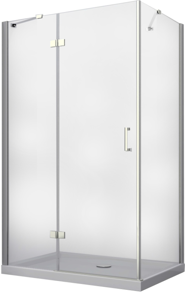 Besco Viva cabina de ducha 100x80 cm rectangular cromo brillo/vidrio transparente VPL-100-195C