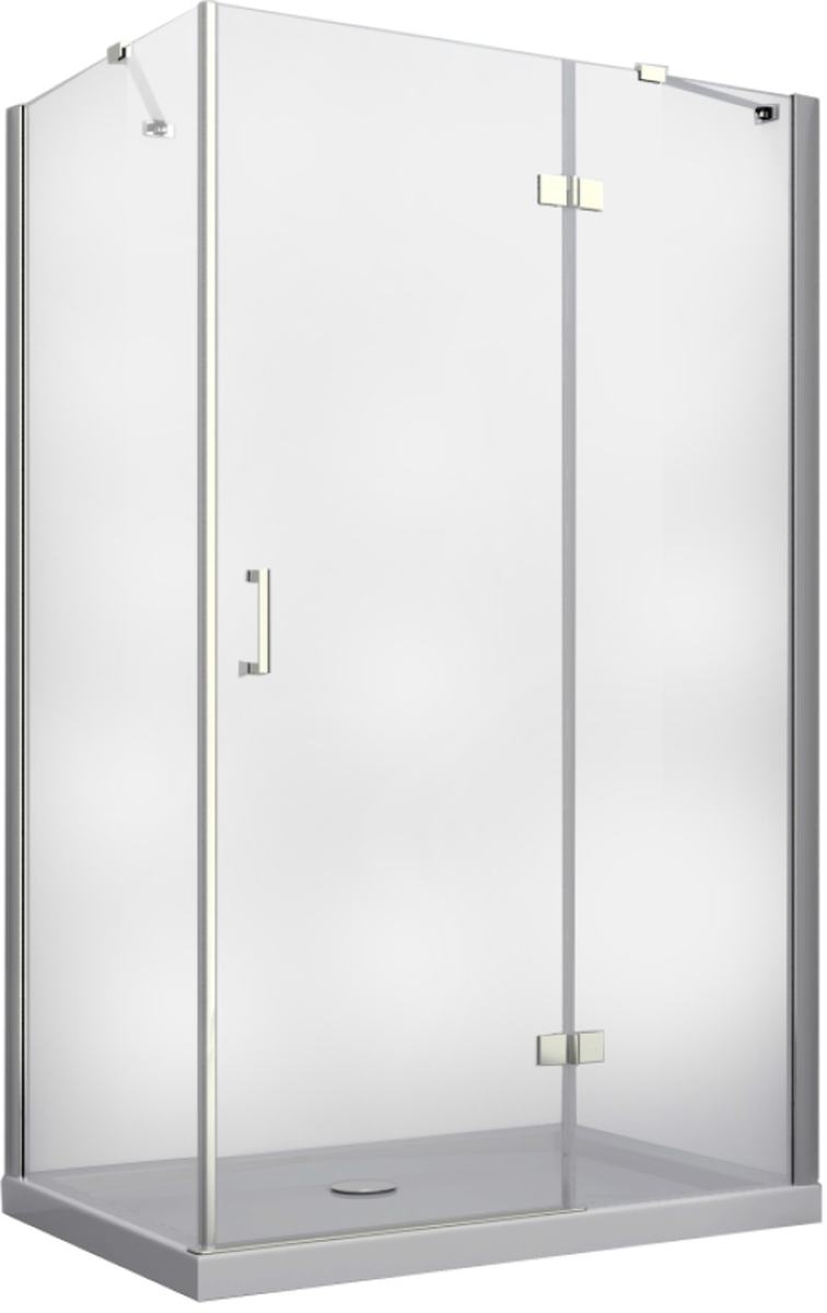 Besco Viva cabina de ducha 120x80 cm rectangular cromo brillo/vidrio transparente VPP-128-195C