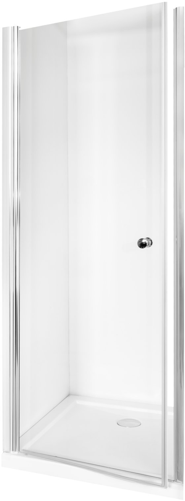Besco Sinco puerta de ducha 90 cm oscilante cromo brillante/vidrio transparente DS-90