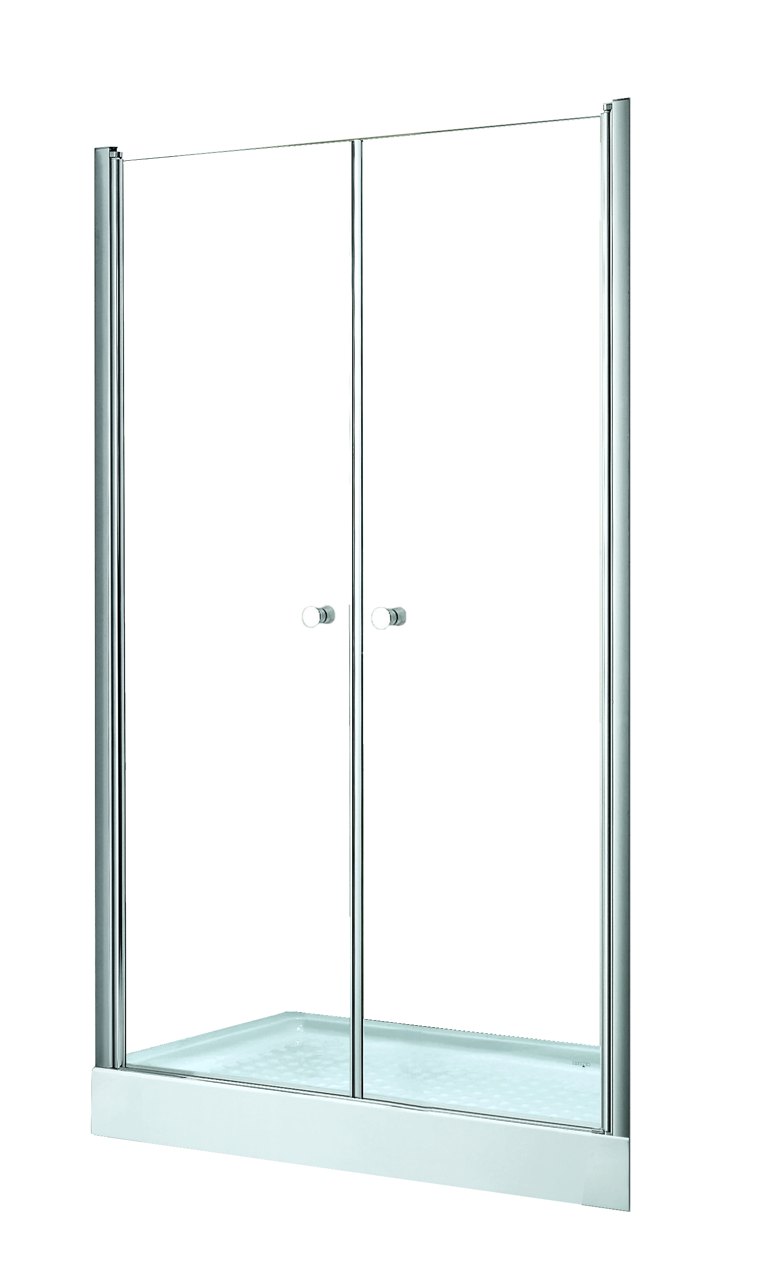 Besco Sinco Due puerta de ducha 80 cm oscilante cromo brillante/vidrio transparente DSD-80