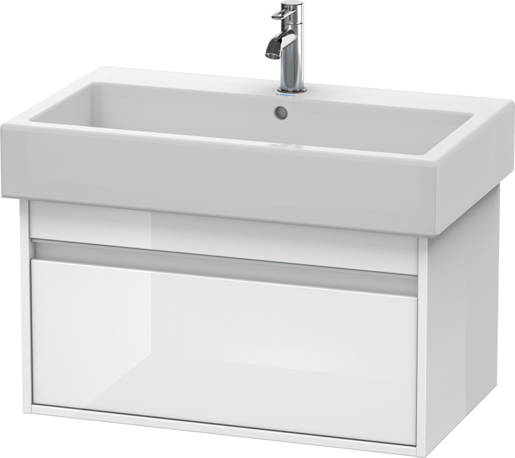 Duravit Ketho armario 75x44x41 cm suspendido, para lavabo blanco KT668702222