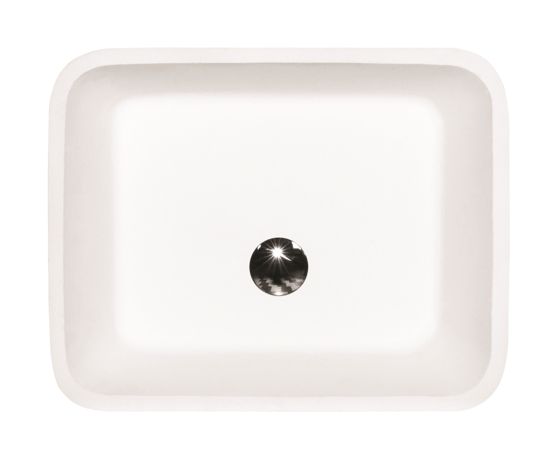 Besco Assos lavabo 50x40 cm rectangular sobre encimera blanco brillante #UMD-A-NB