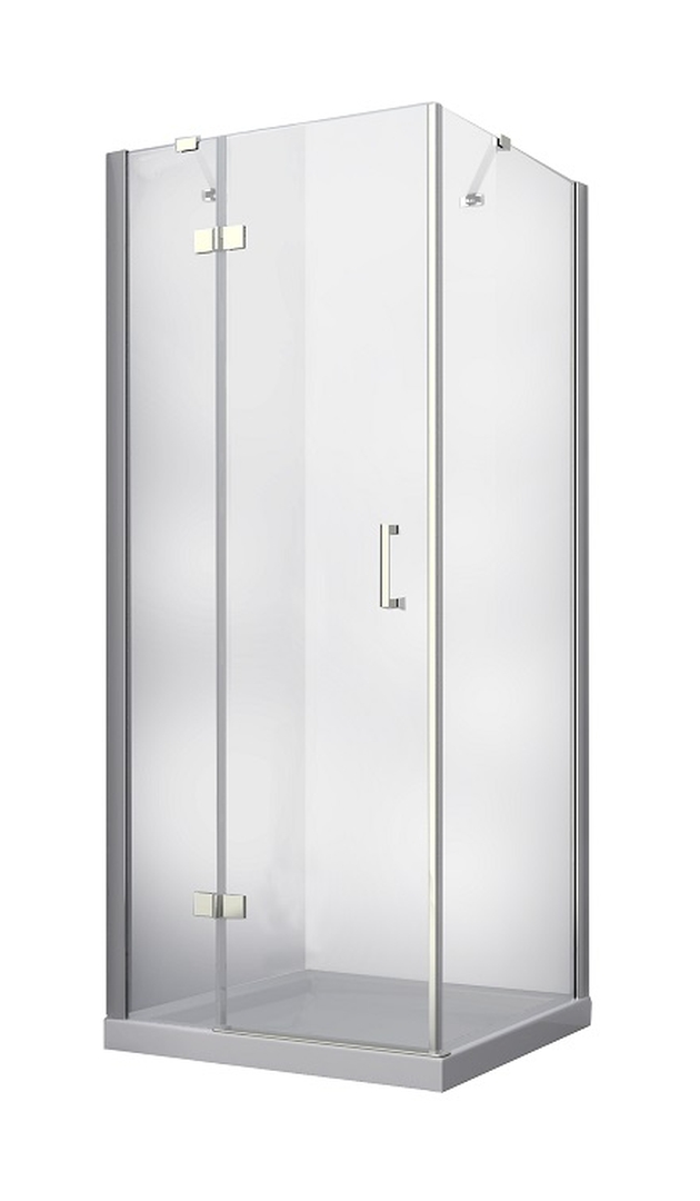 Besco Viva cabina de ducha 90x90 cm cuadrada cromo brillo/vidrio transparente VKL-90-195-C