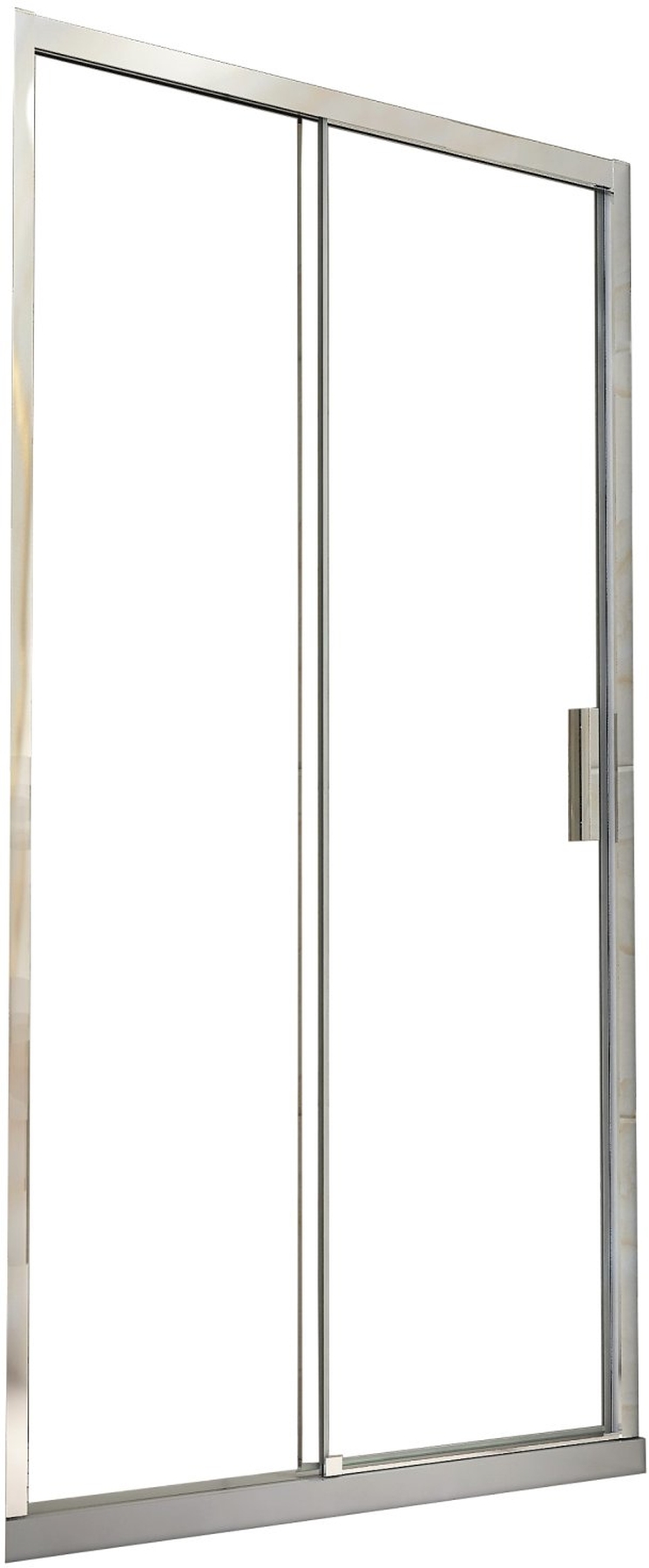 Besco Actis puerta de ducha 120 cm corredera cromo brillante/vidrio transparente DA-120