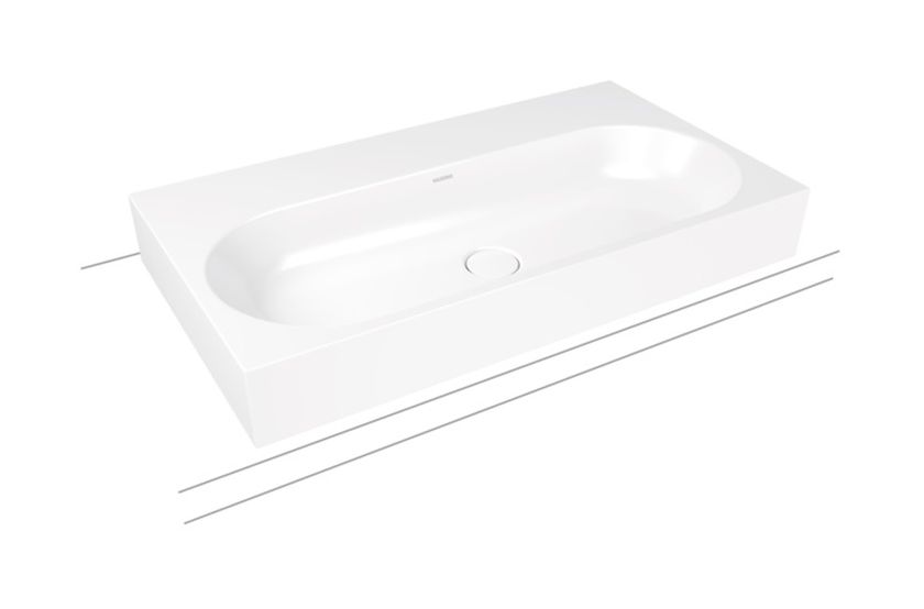 Kaldewei Centro lavabo 90x50 cm rectangular sobre encimera blanco 903106003001