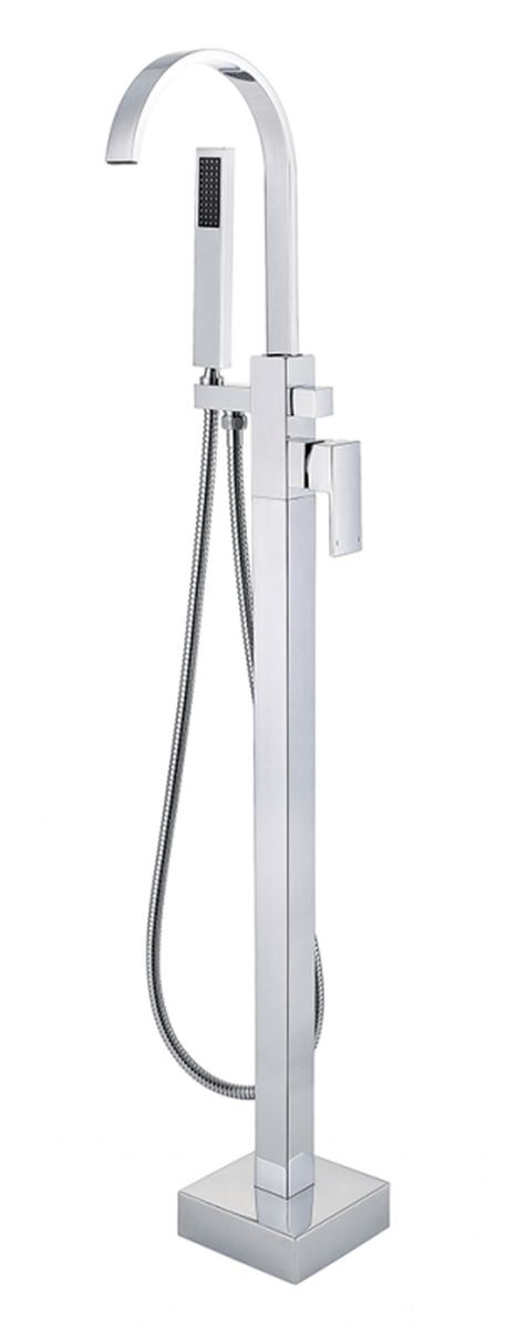 Besco Modern grifo de bañera y ducha en suelo cromo BW-MII-CH