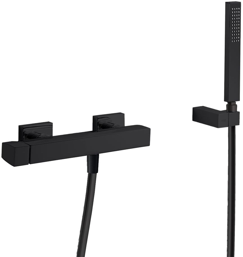 Tres Slim Exclusive grifo para ducha a pared negro 202.167.01.NM