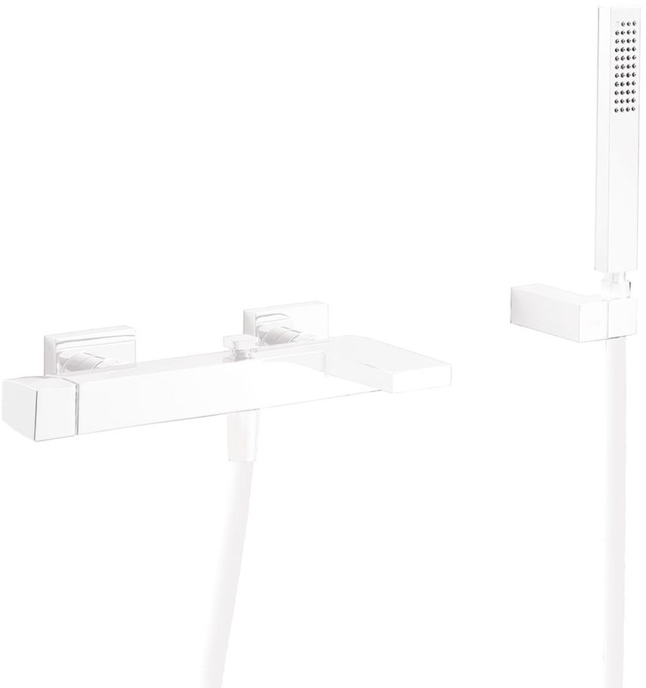 Tres Slim Exclusive grifo de bañera y ducha a pared blanco 202.170.01.BM