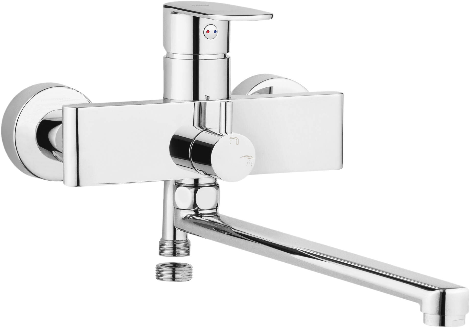 Deante Alpinia grifo para lavabo a pared cromo BGA_056M
