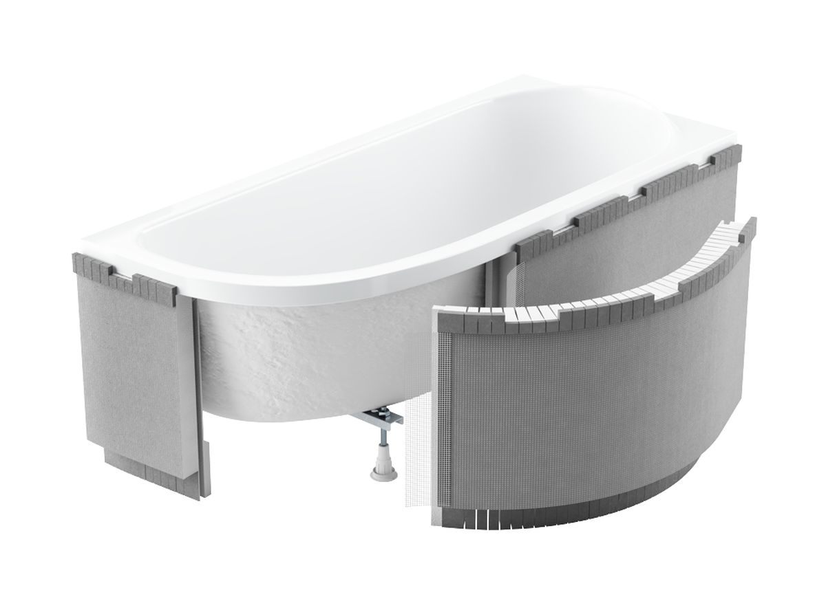 Schedpol Standard Plus obudowa podpłytkowa LED do wanny półokrągłej 1.040-LED