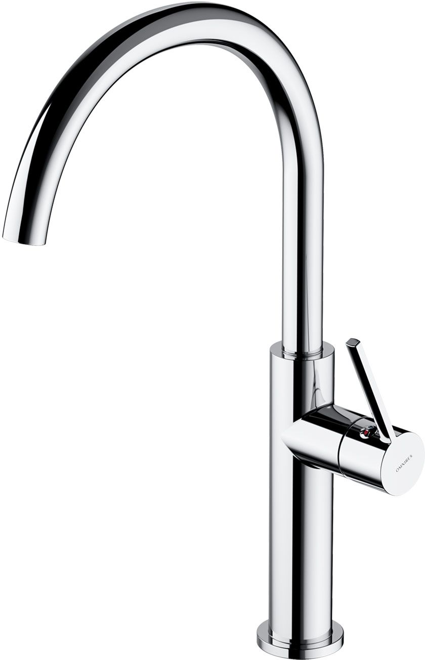 Omnires Tula grifo de cocina de pie cromo TL6050CR