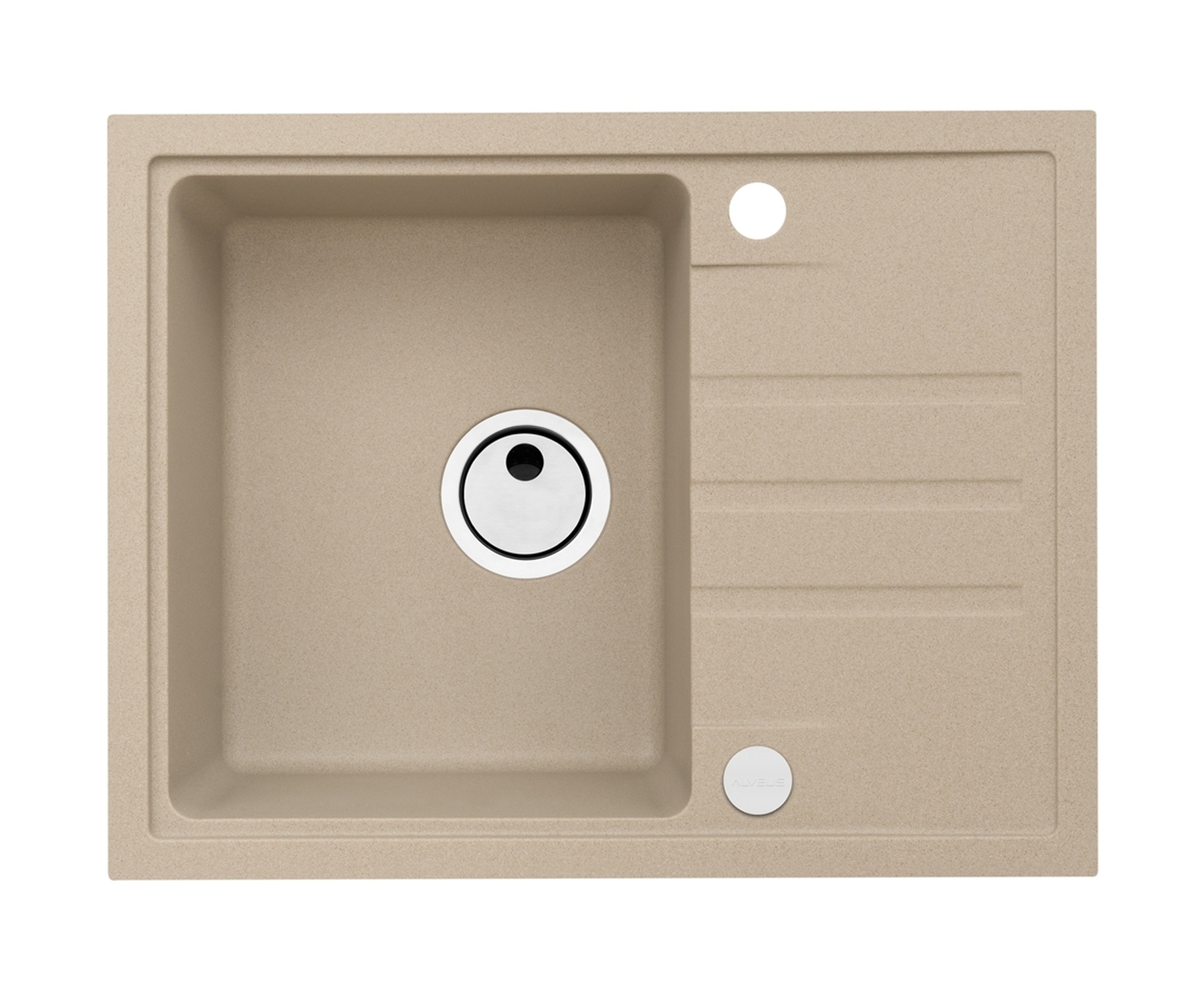 Alveus Intermezzo fregadero de granito 62x48 cm beige 1303055