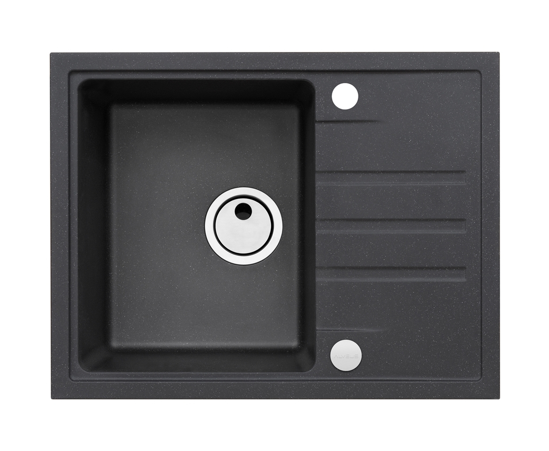 Alveus Intermezzo fregadero de granito 62x48 cm negro 1303091